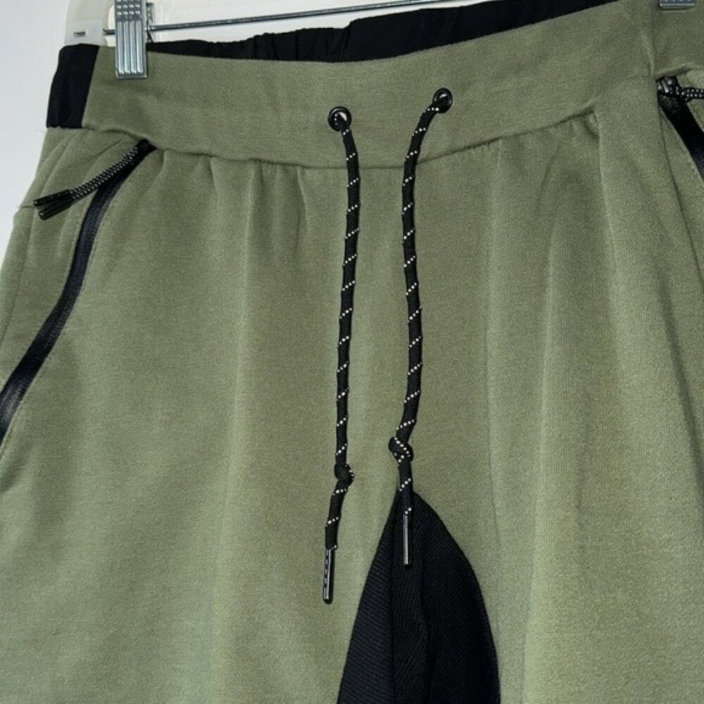 Bascom Projects Olive & Black Drawstring Shorts M… - image 2